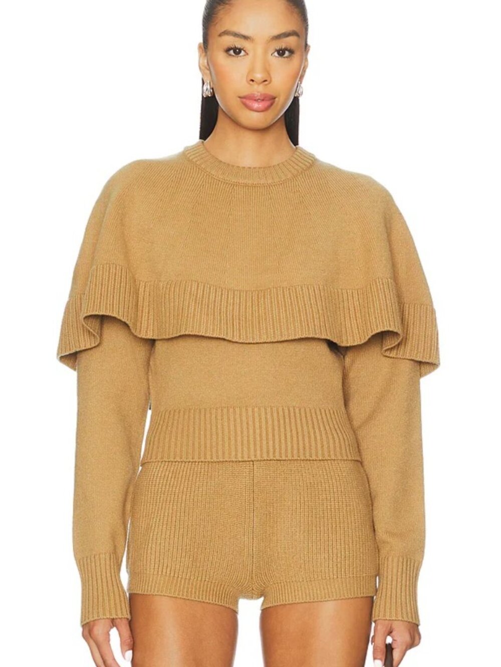 Ronny Kobo Sz M NWT Camel Sweater Evian knit